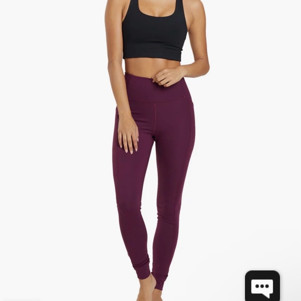 Girlfriend Collective High Rise Pocket Leggings 28.5 Inseam Plum Yoga Active